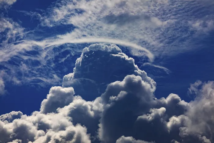 Framed Print : Austrian Cumulus Cloudscape Print Framed Print : Austrian Cumulus Cloudscape Print