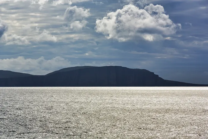 Framed Print : Dramatic Cloudy Sky Print over Orkney Cliffs, Scotland Framed Print : Dramatic Cloudy Sky Print over Orkney Cliffs, Scotland