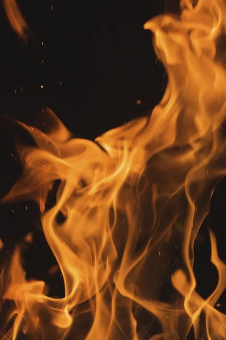 Framed Print : Dramatic Flames Print Against Dark Background Framed Print : Dramatic Flames Print Against Dark Background