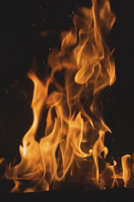 Framed Print : Dramatic Flames Print Against Dark Background Framed Print : Dramatic Flames Print Against Dark Background
