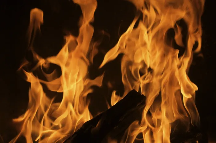 Framed Print : Dramatic Flames Print Against Dark Background Framed Print : Dramatic Flames Print Against Dark Background