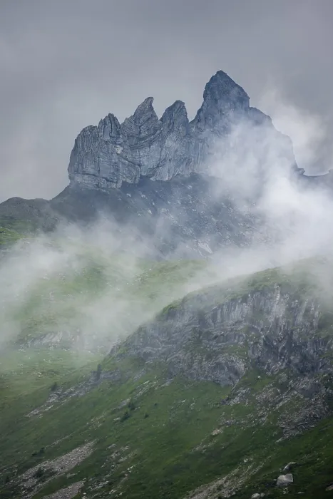 Framed Print : Dramatic Mountain Landscape Print, Bernese Alps, Switzerland Framed Print : Dramatic Mountain Landscape Print, Bernese Alps, Switzerland
