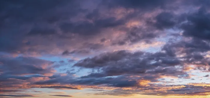 Framed Print : Dramatic Storm Clouds Print in Morning Light Panorama