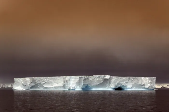 Framed Print : Drifting Iceberg Print, Antarctica Evening Scene Framed Print : Drifting Iceberg Print, Antarctica Evening Scene