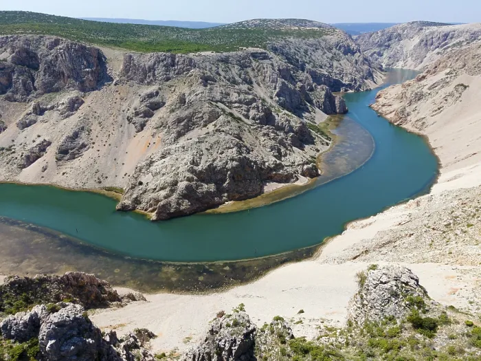 Framed Print : Drone Shot Print, Parizevacka Glavica, Croatia