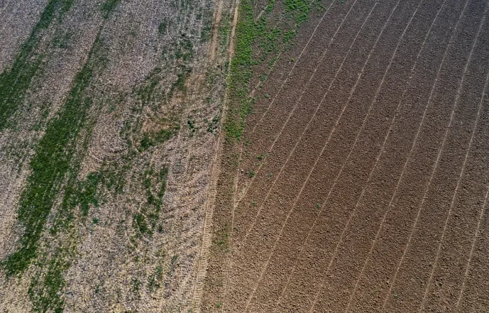 Framed Print : Drone view of harvested fields, Upper Austria Print Framed Print : Drone view of harvested fields, Upper Austria Print