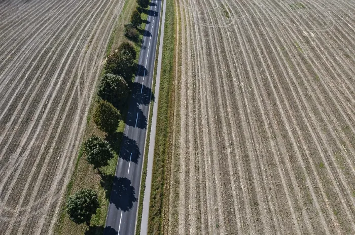 Framed Print : Drone View Print of Harvested Fields in Upper Austria Framed Print : Drone View Print of Harvested Fields in Upper Austria