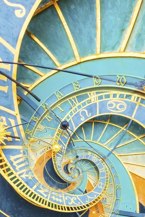 Framed Print : Prague Clock Print: Timeless Cosmic Vortex