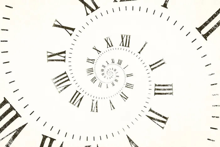 Framed Print : Droste Effect Print: Infinite Clock Spiral Design