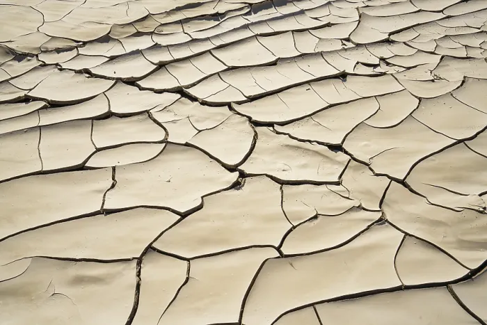 Framed Print : Dry River Bed Patterns Print, Swakop River, Namibia