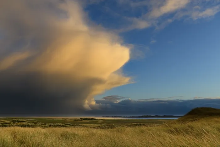 Framed Print : Dune Landscape with Thundercloud, Elbow, List, Sylt Island Print Framed Print : Dune Landscape with Thundercloud, Elbow, List, Sylt Island Print