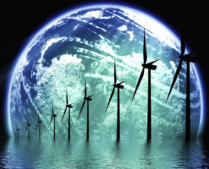 Framed Print : Earth Ecological Technology Print Framed Print : Earth Ecological Technology Print
