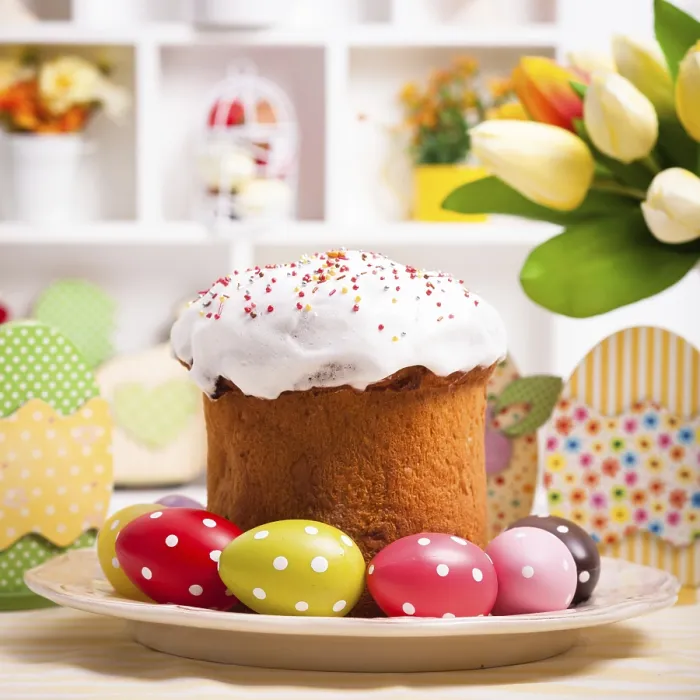 Framed Print : Easter Cake with Eggs Print Framed Print : Easter Cake with Eggs Print