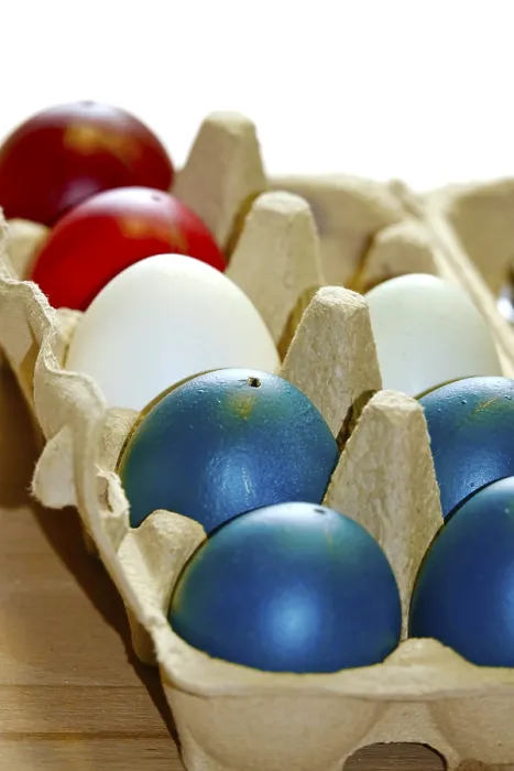 Framed Print : Easter Print: Blown-Out Colored Eggs from Saxony, Germany Framed Print : Easter Print: Blown-Out Colored Eggs from Saxony, Germany