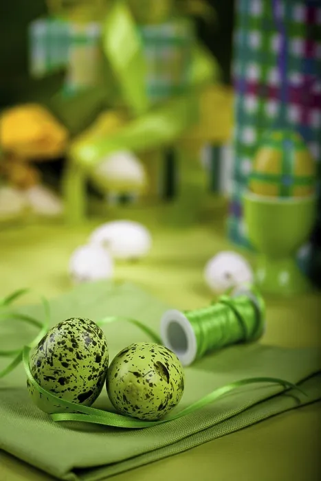 Framed Print : The Easter Installation with Eggs and Flowers Print Framed Print : The Easter Installation with Eggs and Flowers Print