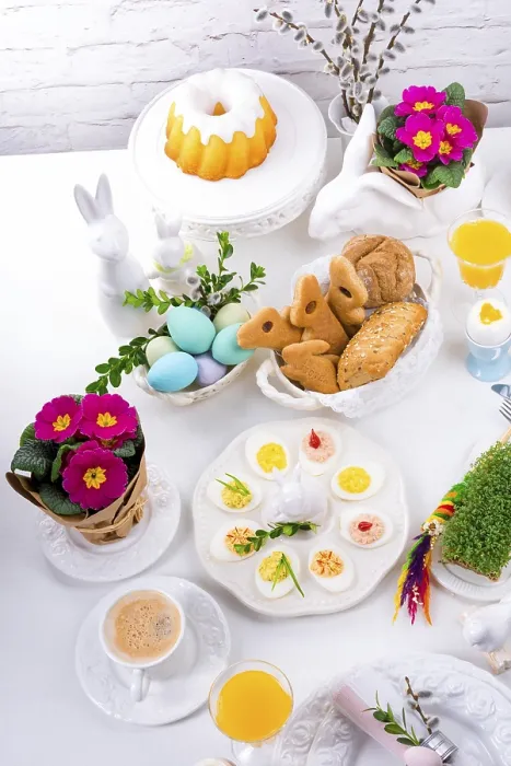 Framed Print : Easter Table Setting Print Framed Print : Easter Table Setting Print