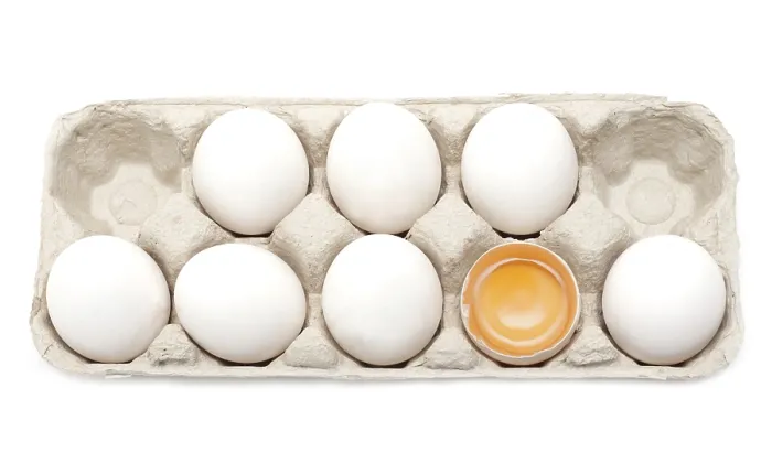 Framed Print : 'Egg in Packing, Yolk Visible' Print Framed Print : 'Egg in Packing, Yolk Visible' Print