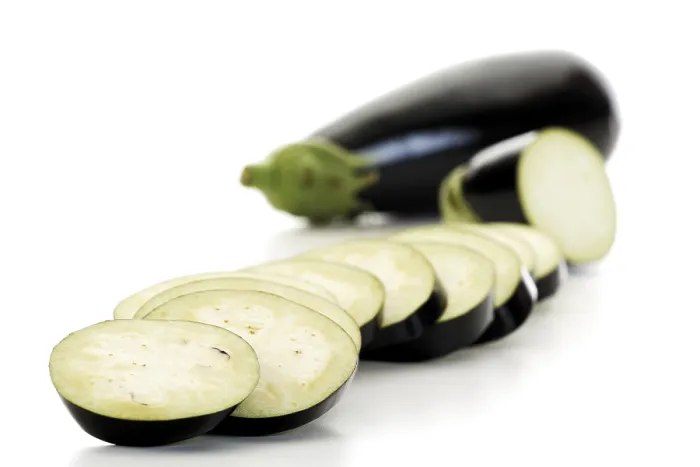 Framed Print : Eggplants, Whole and Sliced Print Framed Print : Eggplants, Whole and Sliced Print