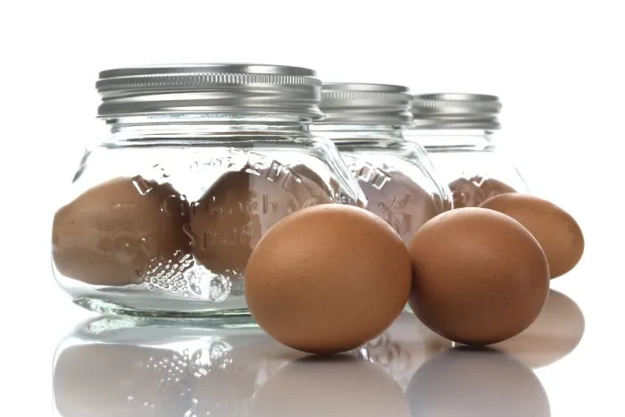 Framed Print : Eggs in a Glass Print Framed Print : Eggs in a Glass Print
