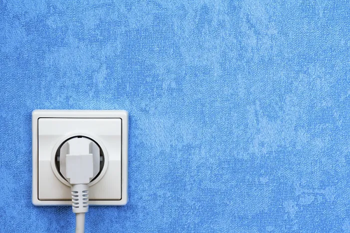 Framed Print : Electrical Plug Connected to Socket Print Framed Print : Electrical Plug Connected to Socket Print
