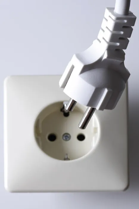 Framed Print : Electrical Plug and Outlet Print Framed Print : Electrical Plug and Outlet Print
