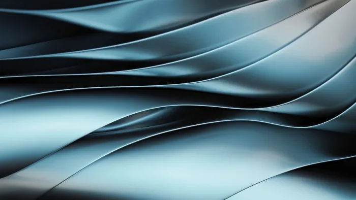 Framed Print : Elegant Metallic Blue Wave Print in 3D Abstract Design Framed Print : Elegant Metallic Blue Wave Print in 3D Abstract Design