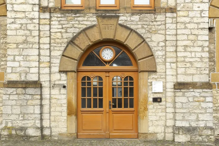 Framed Print : Print of Former Elementary School in Oerlinghausen, Germany Framed Print : Print of Former Elementary School in Oerlinghausen, Germany