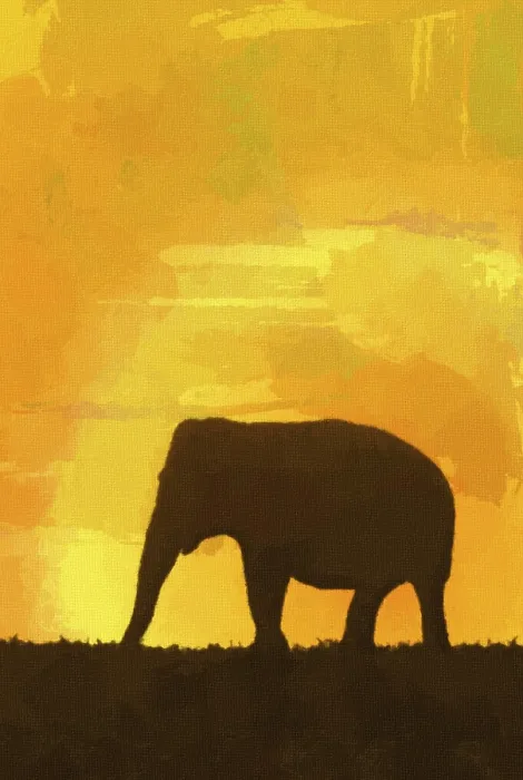 Framed Print : Elephant Background Print from imageBROKER Framed Print : Elephant Background Print from imageBROKER