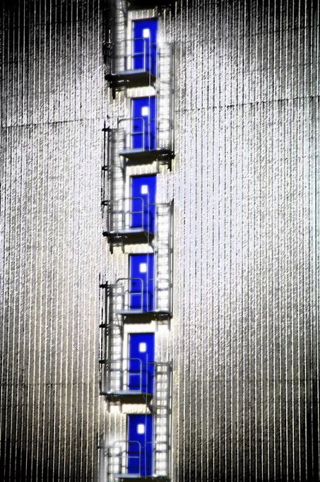 Framed Print : Emergency Exit Doors in a Building Print Framed Print : Emergency Exit Doors in a Building Print