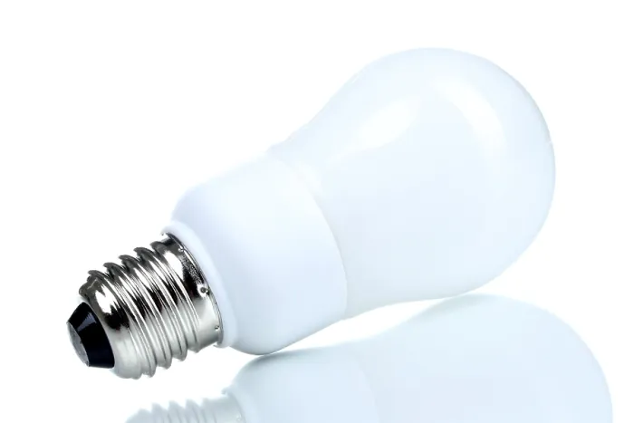 Framed Print : Energy Saving Bulb Print Framed Print : Energy Saving Bulb Print