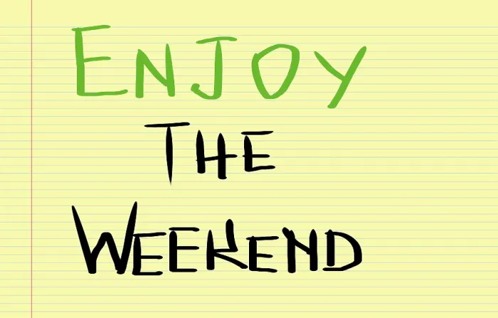 Framed Print : Enjoy The Weekend Print