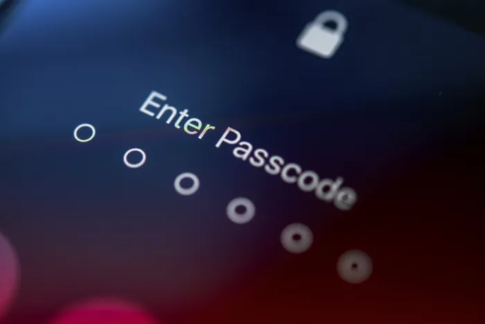Framed Print : Password Protected iPhone Print, Close-up Detail