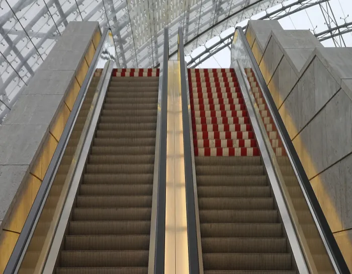 Framed Print : Escalator Print: Urban Transportation
