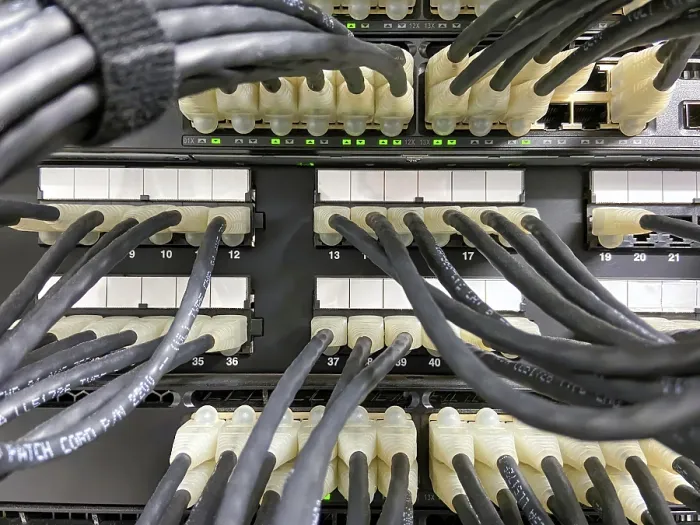 Framed Print : Ethernet Patch Panel to Network Equipment Print Framed Print : Ethernet Patch Panel to Network Equipment Print