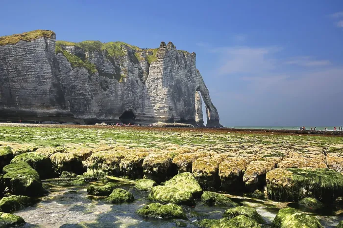 Framed Print : Etretat Print: Claude Monet's Seaside Landscape Framed Print : Etretat Print: Claude Monet's Seaside Landscape