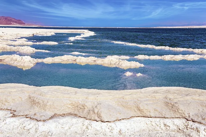 Framed Print : Dead Sea Salt Patterns Print Framed Print : Dead Sea Salt Patterns Print