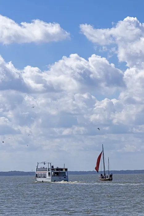 Framed Print : Wustrow Excursion Boat Print, Germany
