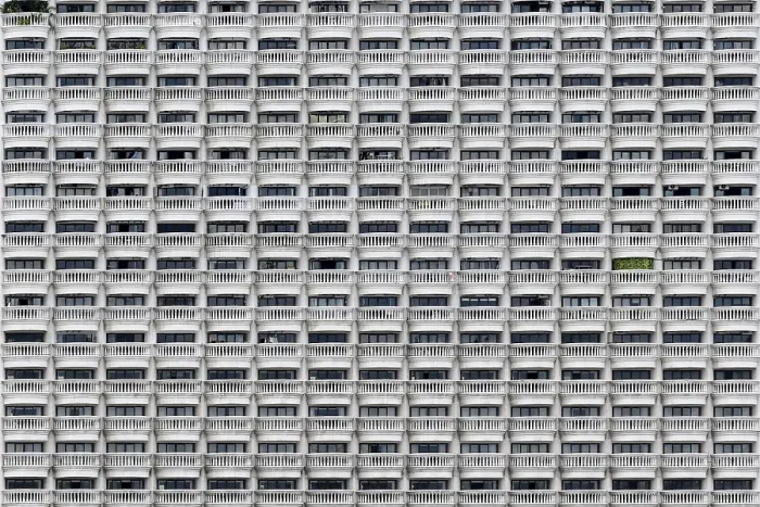 Framed Print : Facade Balconies Print - Architectural Detail Framed Print : Facade Balconies Print - Architectural Detail
