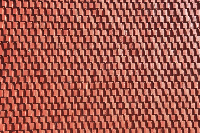 Framed Print : Red Textured Façade Cladding Print Framed Print : Red Textured Façade Cladding Print