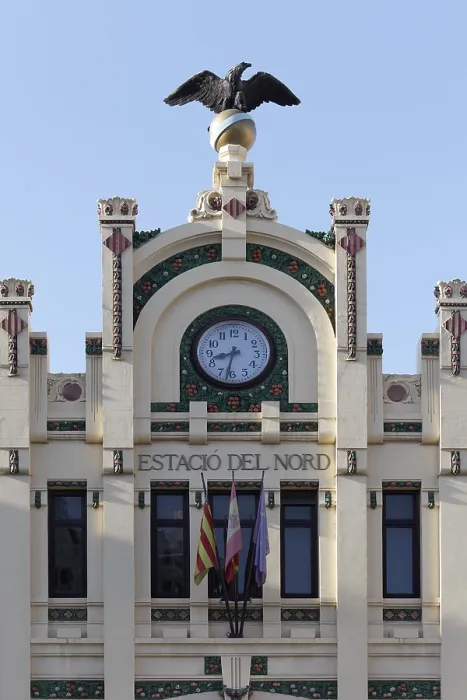 Framed Print : Central Station Facade Print, Valencia, Spain