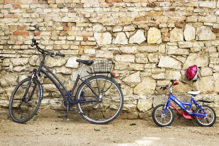 Framed Print : Bicycles Against a Wall Print Framed Print : Bicycles Against a Wall Print