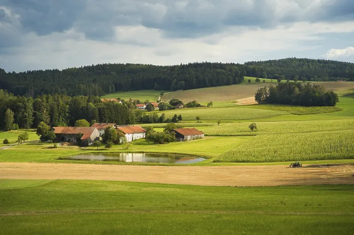 Framed Print : Print of Rural Scene in Upper Palatinate, Bavaria, Germany Framed Print : Print of Rural Scene in Upper Palatinate, Bavaria, Germany