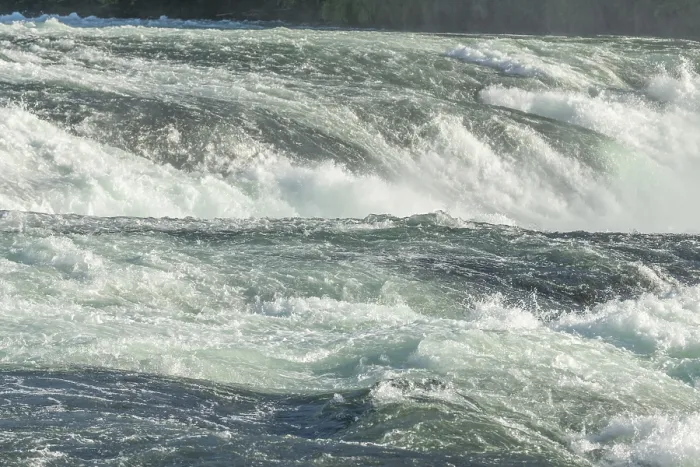 Framed Print : Fast currents in Rhine Falls in spring Print, Switzerland Framed Print : Fast currents in Rhine Falls in spring Print, Switzerland