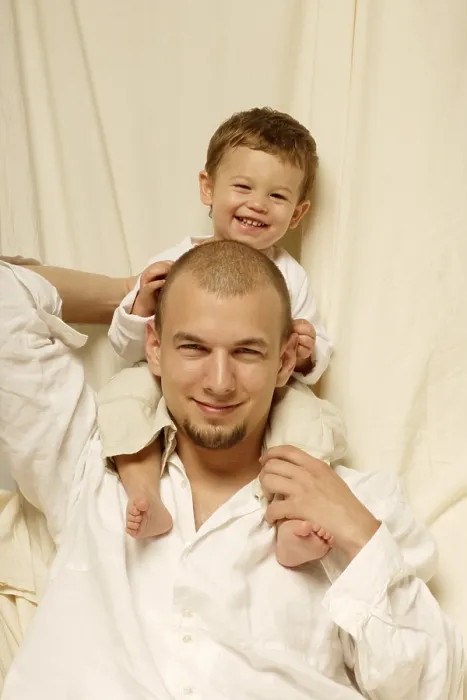 Framed Print : Father and Son Print Framed Print : Father and Son Print