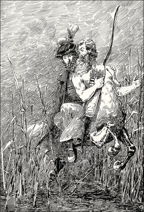 Framed Print : Print of Faust with centaur Chiron, second act Framed Print : Print of Faust with centaur Chiron, second act