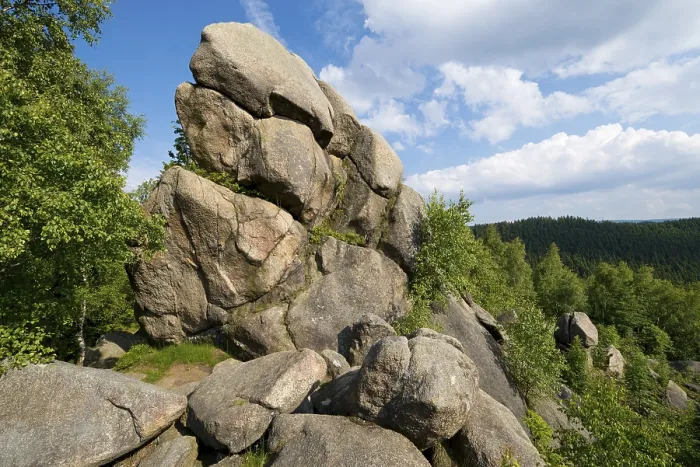 Framed Print : Feigenbaumklippe Granite Rock Print, Goslar Germany Framed Print : Feigenbaumklippe Granite Rock Print, Goslar Germany