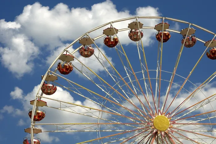 Framed Print : Ferris Wheel Print at Night