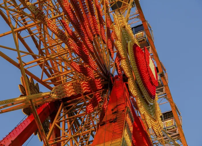 Framed Print : Ferris Wheel Print - Amusement Park Attraction Framed Print : Ferris Wheel Print - Amusement Park Attraction