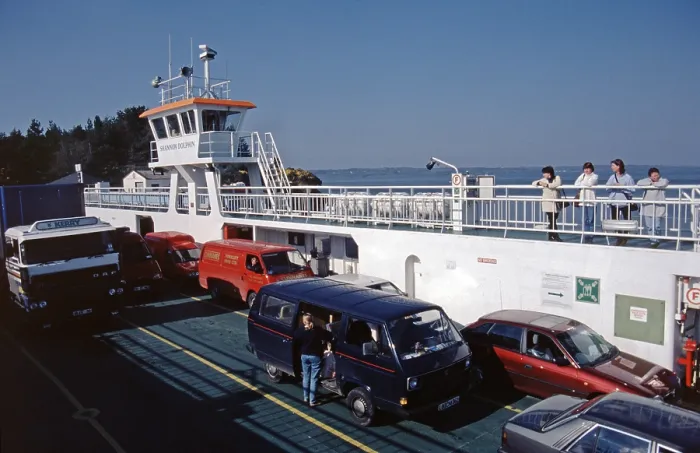 Framed Print : Vintage Ferry to Tarbert Print, County Clare, Ireland 1996 Framed Print : Vintage Ferry to Tarbert Print, County Clare, Ireland 1996
