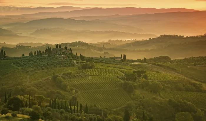Framed Print : Fields in Tuscany Print Framed Print : Fields in Tuscany Print